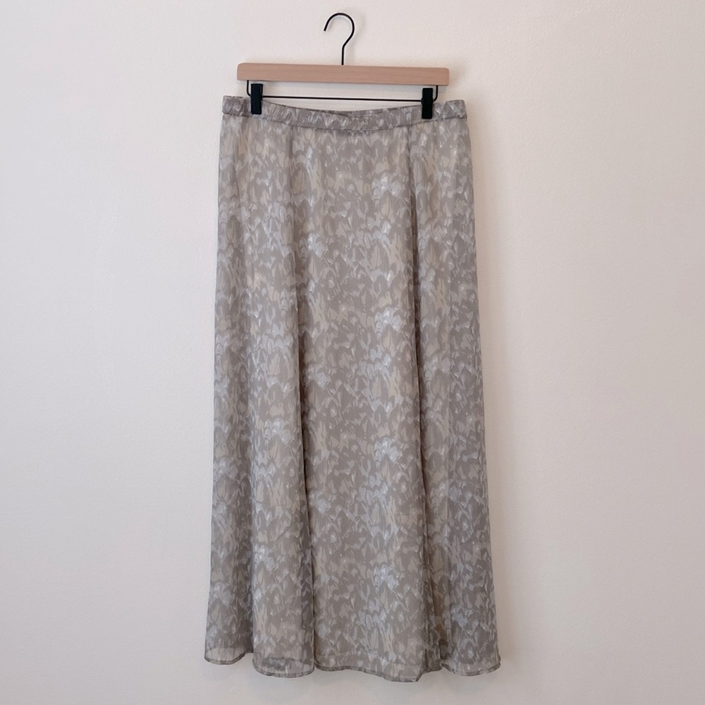 Soft Surroundings Maxi Skirt Medium Gray